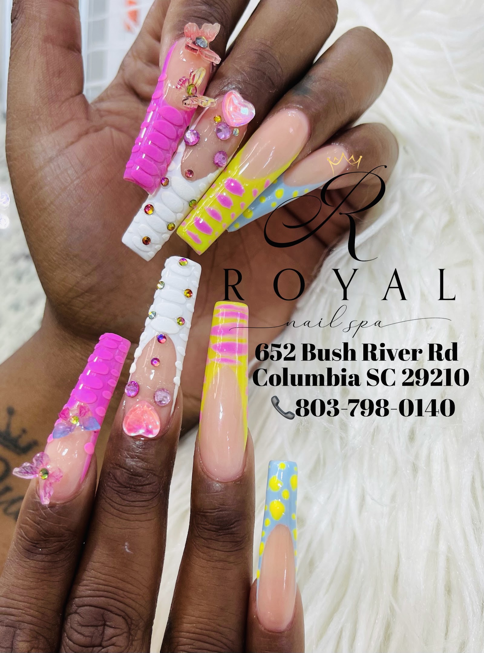 ROYAL NAILS IN BUSH RIVER RD (NAILS.LASHES.BROWS TINTING) nail work in Columbia, South Carolina